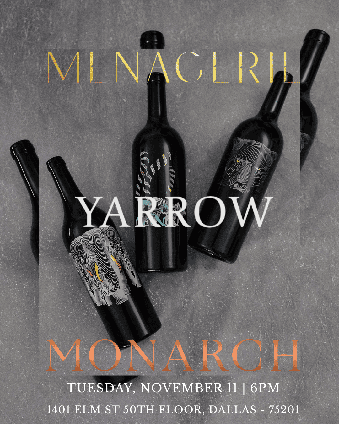 David Yarrow x Menagerie Wine Dinner at Monarch